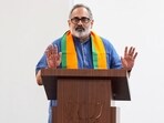 Kerala BJP President Rajeev Chandrasekhar addresses the State Leadership Meeting in Thiruvananthapuram. (@BJP4Keralam X/ANI Photo)
Kerala BJP President Rajeev Chandrasekhar addresses the State Leadership Meeting in Thiruvananthapuram. (@BJP4Keralam X/ANI Photo)