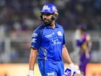 Rohit Sharma for the Mumbai Indians. Rohit Sharma for the Mumbai Indians.
