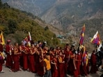 In Dharamsala, the seat of the 14th Dalai Lama and the Tibetan government in exile after he fled into India in 1959 along with thousands of followers, the agreement is seen as a forced treaty which they do not recognise. (REUTERS)