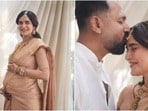 తుళు సాంప్రదాయంలో ఓటీటీ బ్యూటీ కరిష్మా తన్నా సీమంతం వేడుకలు- మొదటి సౌత్ ఇండియన్ స్టైల్ అంటూ ఫొటోలు
