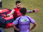 Virat Kohli and Rachin Ravindra are having a conversation!
