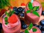 There is no harm in adding bananas to a berry smoothie, shares Dr Rajan. 
