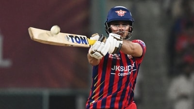 Abdul Samad remained unbeaten on 37 off 20 balls, providing a late flourish with a couple of big hits at the death to boost Lucknow Super Giants’ total. (ANI Pic Service) Abdul Samad remained unbeaten on 37 off 20 balls, providing a late flourish with a couple of big hits at the death to boost Lucknow Super Giants’ total. (ANI Pic Service)