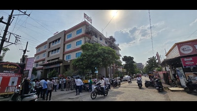 Bhaikatti also alleged that Motegaonkar acquired a 16,950 sq ft plot through a lease agreement worth ₹6.56 crore till 2054 and later obtained construction permission to build coaching class infrastructure on the leased land. (HT PHOTO) Bhaikatti also alleged that Motegaonkar acquired a 16,950 sq ft plot through a lease agreement worth ₹6.56 crore till 2054 and later obtained construction permission to build coaching class infrastructure on the leased land. (HT PHOTO)