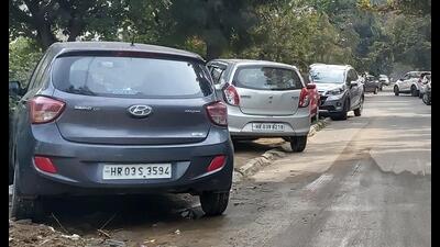 Over the years, the number of vehicles has multiplied due to which cars are left on the street, creating congestion. (HT file) Over the years, the number of vehicles has multiplied due to which cars are left on the street, creating congestion. (HT file)