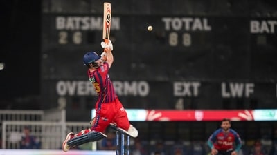 Earlier, Josh Inglis led the charge with a fluent 72 off 44 balls, striking nine boundaries and two sixes, while Lucknow Super Giants posted a strong total of 196/6. (PTI) Earlier, Josh Inglis led the charge with a fluent 72 off 44 balls, striking nine boundaries and two sixes, while Lucknow Super Giants posted a strong total of 196/6. (PTI)