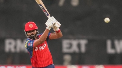 Shreyas Iyer scores his maiden IPL century against the LSG. (PTI) Shreyas Iyer scores his maiden IPL century against the LSG. (PTI)