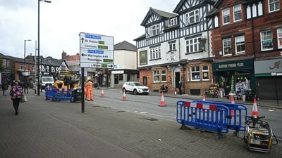 Ashton-in-Makerfield, England, on Tuesday. Ashton-in-Makerfield, England, on Tuesday.