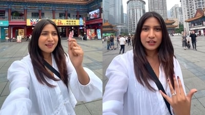 An Indian woman said she was amazed to see no litter in crowded public places in China. (Instagram/pahadan_____) An Indian woman said she was amazed to see no litter in crowded public places in China. (Instagram/pahadan_____)