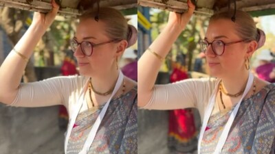 A Lithuanian woman shared five things Europeans could learn from Indians, including warmth and community. (Instagram/monika_kunjeswari) A Lithuanian woman shared five things Europeans could learn from Indians, including warmth and community. (Instagram/monika_kunjeswari)