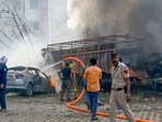 Four fires in hours gut shops, houses across Delhi.