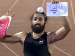Ranchi, May 24 (ANI): Indian Navy Officer Gurindervir Singh, sets a new national record in the 100m sprint with a timing of 10.09 seconds at the ongoing 29th National Federation Cup Athletics Championships, in Ranchi on Sunday.