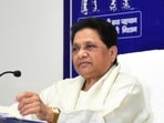 BSP chief Mayawati during a meeting of her party leaders and office-bearers in Lucknow on May 24. (HT photo)