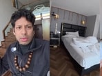 The vlogger gave viewers a tour of what he described as a “loft room” in Chengdu.