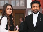 Trisha Krishnan and Suriya play the leads in RJ Balaji's Karuppu. 