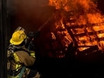 A fire was reported in South Gate, Los Angeles County, California.