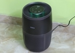 Qubo R250 is a compact smart air purifier built for small spaces.(Amit Rahi - HT)