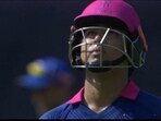 Vaibhav Sooryavanshi after being dismissed by Deep Chahar against the Mumbai Indians. Vaibhav Sooryavanshi after being dismissed by Deep Chahar against the Mumbai Indians.