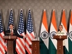 US Secretary of State Marco Rubio with S. Jaishankar External Affairs Minister (Arvind Yadav/ HT)