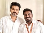 Tamil Nadu CM Vijay with Rajmohan.