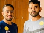 Boxer Amit Panghal with his older brother Ajay. Boxer Amit Panghal with his older brother Ajay.