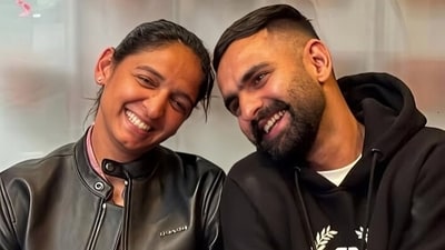 Cricketer Harmanpreet Kaur with her brother Gurjinder Singh Bhullar. Cricketer Harmanpreet Kaur with her brother Gurjinder Singh Bhullar.
