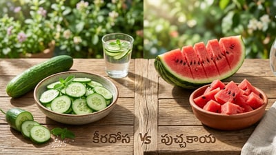 కీరదోస vs పుచ్చకాయ (Gemini AI) కీరదోస vs పుచ్చకాయ (Gemini AI)