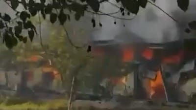 మేడిగడ్డ ఎల్ అండ్ టీ కార్యాలయంలో అగ్నిప్రమాదం మేడిగడ్డ ఎల్ అండ్ టీ కార్యాలయంలో అగ్నిప్రమాదం