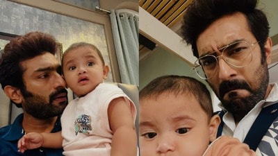 কোলে খুদে, সঙ্গে সদ্যজাত আর দাঁতের প্রসঙ্গ, এবার কি পরমব্রতকে নিশানা করলেন জীতু?