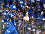Mumbai Indians' skipper Hardik Pandya plays a shot during the Indian Premier League 2026 match against Rajasthan Royals at Wankhede Stadium Mumbai Indians' skipper Hardik Pandya plays a shot during the Indian Premier League 2026 match against Rajasthan Royals at Wankhede Stadium
