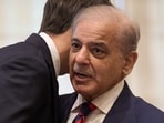 Pakistan's Prime Minister Shehbaz Sharif and Trump's son-in-law Jared Kushner greet each other in Islamabad in April during talks about Iran.