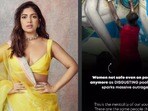 స్విమ్మింగ్ పూల్ గోడపై మహిళ ఫొటో, అసభ్యకరంగా తాకుతూ యువకుల వికృత చేష్టలు- క్లాస్ పీకిన హీరోయిన్ భూమి
