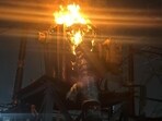 Officials are shifting loads and installing transformers after the Sector 72 blaze disrupted electricity and Rapid Metro operations. (HT)