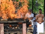 The victim was cremated at Bhopal’s Bhadbhada Vishram Ghat, with her brother, Harshit, lighting the funeral pyre. The victim was cremated at Bhopal’s Bhadbhada Vishram Ghat, with her brother, Harshit, lighting the funeral pyre.