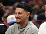 Patrick Mahomes of the Kansas City Chiefs at a West Virginia Mountaineers and the BYU Cougars game on on March 11. Patrick Mahomes of the Kansas City Chiefs at a West Virginia Mountaineers and the BYU Cougars game on on March 11.