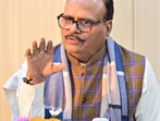 UP deputy CM Brajesh Pathak and his entourage were safely shifted to the VIP lounge after the incident. (HT file)