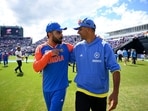 Virat Kohli and Rahul Dravid during the T20 World Cup