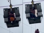 Rescue operations to save the tourists trapped in the cable car service is underway