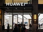 A Huawei store in Shanghai.