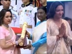 Some of the top awardees included ex- UGC chairman M Jagadesh Kumar (L),late legendary actor Dharmendra, women's cricket team captain Harmanpreet Kaur (R). Some of the top awardees included ex- UGC chairman M Jagadesh Kumar (L),late legendary actor Dharmendra, women's cricket team captain Harmanpreet Kaur (R).