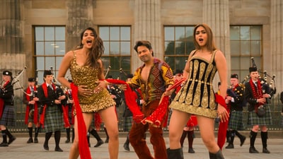 A still from David Dhawan's upcoming comedy, Hai Jawani Toh Ishq Hona Hai. A still from David Dhawan's upcoming comedy, Hai Jawani Toh Ishq Hona Hai.