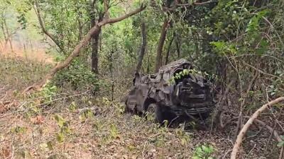 When the operation resumed on Monday morning, another old accident-hit vehicle was spotted in the valley, briefly creating confusion When the operation resumed on Monday morning, another old accident-hit vehicle was spotted in the valley, briefly creating confusion