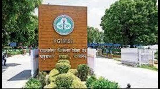 PGIMER has one of the highest numbers of AMRIT pharmacies in any public sector hospital in the country. (HT File)