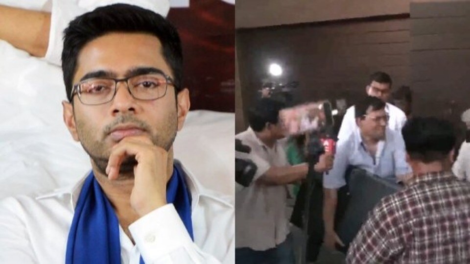 অভিষেক বন্দ্যোপাধ্যায়ের ‘শান্তিনিকেতন’-এ পুলিশ (সৌজন্যে টুইটার)
