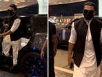 Ranveer Singh was spotted at the Mumbai airport on Monday night.