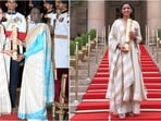 Harmanpreet Kaur swaps cricket jersey for simple ethnic suit at Padma Shri ceremony.(Instagram/@imharmanpreet_kaur)