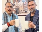 BJP national general secretary Tarun Chugh with music producer Honey Singh, sharing a milk-based drink as part of an anti-drugs message to the youth of Punjab, in a video posted by them on Tuesday, May 26, 2026. BJP national general secretary Tarun Chugh with music producer Honey Singh, sharing a milk-based drink as part of an anti-drugs message to the youth of Punjab, in a video posted by them on Tuesday, May 26, 2026.