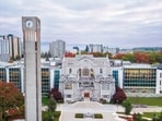Prime Video’s Off Campus was primarily filmed in Vancouver, with the University of British Columbia serving as the fictional Briar University in the series. Prime Video’s Off Campus was primarily filmed in Vancouver, with the University of British Columbia serving as the fictional Briar University in the series.