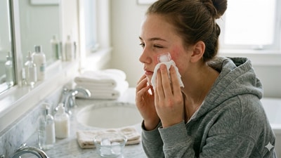Find out if ice facials and all the current trending skincare hacks work or not! (Picture credit: Gemini AI) Find out if ice facials and all the current trending skincare hacks work or not! (Picture credit: Gemini AI)