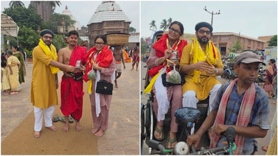 পুরীর জগন্নাথ মন্দিরে ইমন।